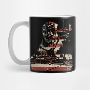 Mincho Rocks the USA - no border Mug